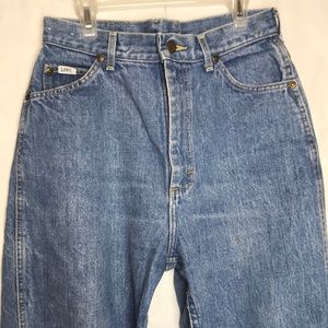 Vintage Lee Jeans tiny waist high waisted hi rise 11 baggy